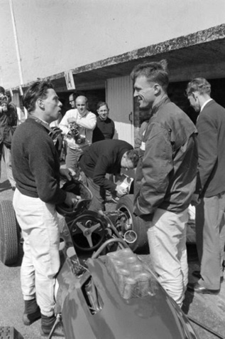 Jim et son ami et rival Dan Gurney